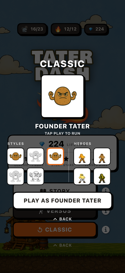 Classic character-select overlay