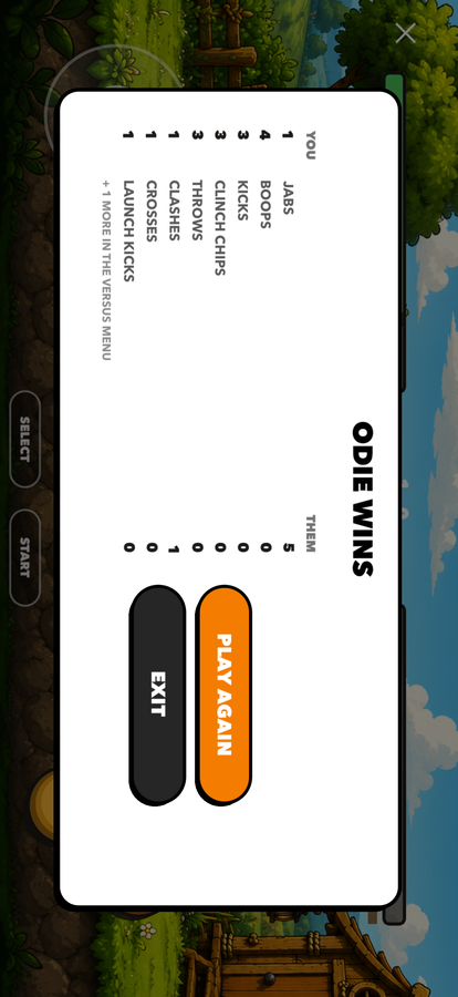 Versus match result