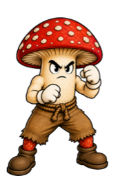 Amun, an amanita mushroom fighter