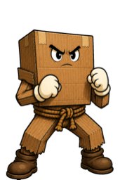 Bach, a cardboard box fighter