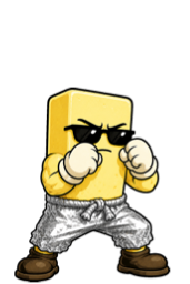 Chip, a butter chip fighter in sunglasses