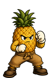 Cosmo, a pineapple fighter