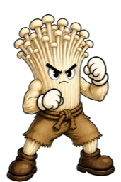 Enoch, an enoki mushroom fighter