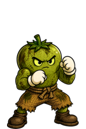 Gobbo, an unripe green tomato fighter