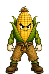 Kernel Cobb, a corn fighter
