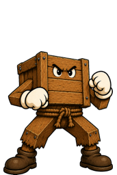 Woody, a wooden crate fighter
