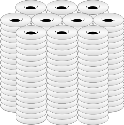 All The Nothing — a wall of stacked coins